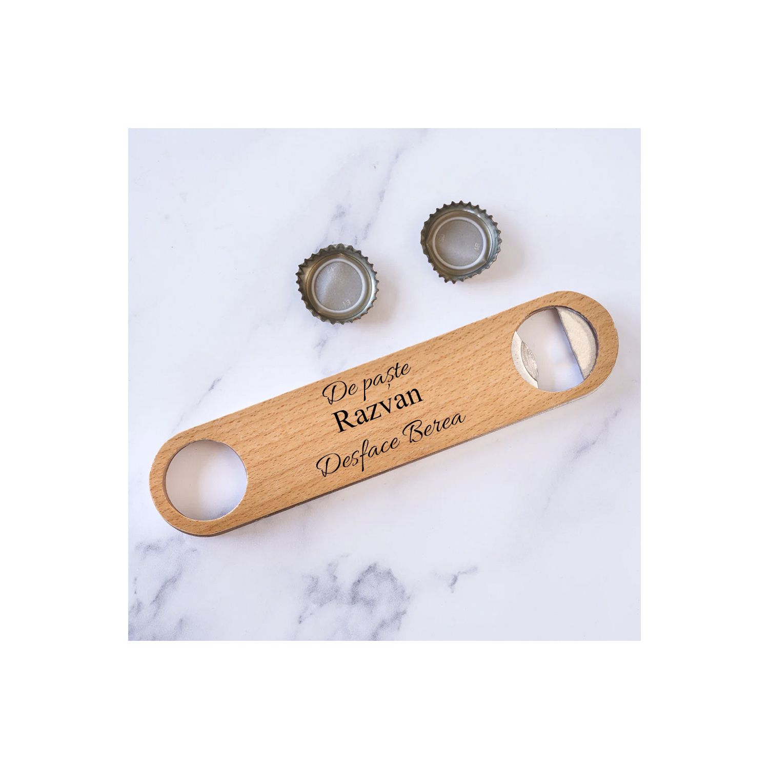 Desfacator din lemn personalizat