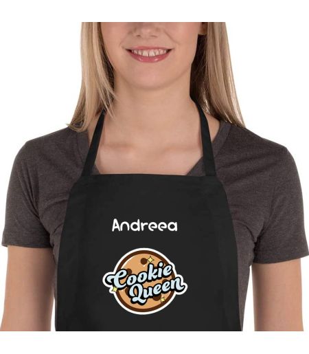 Sort bucatar personalizat cu nume cookie queen