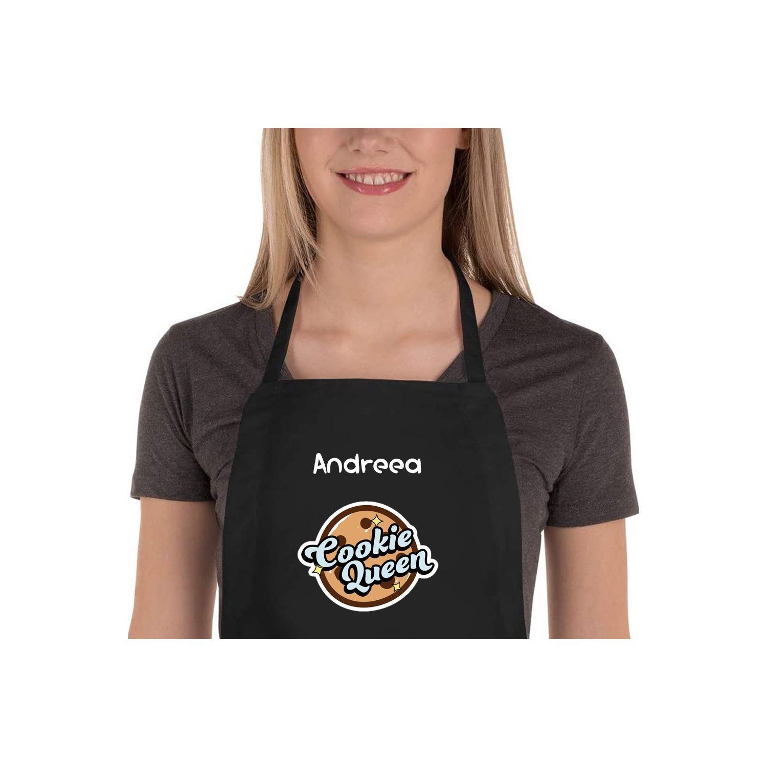 Sort bucatar personalizat cu nume cookie queen