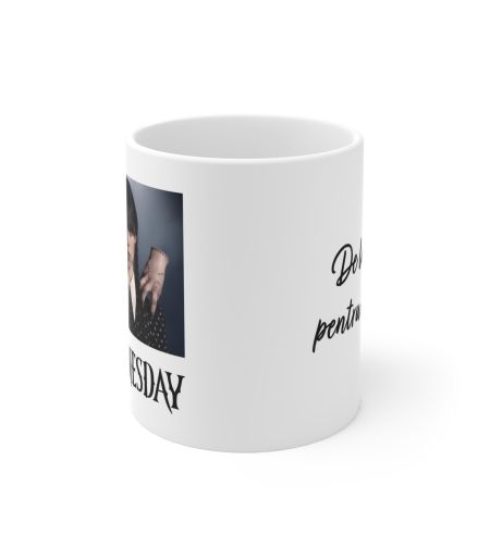 Cana personalizata cu personajul WEDNESDAY