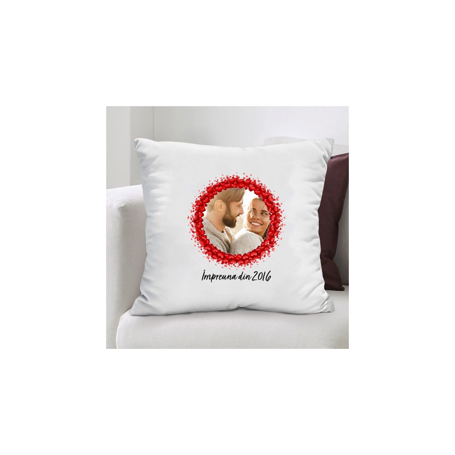 Perna personalizata cu mesaj si o poza