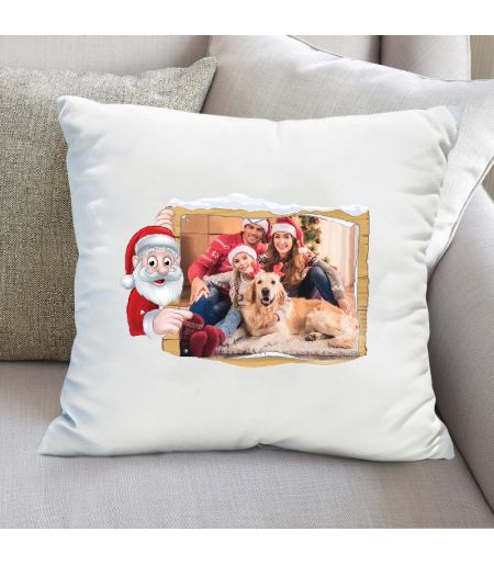 Pernă personalizată cu imagine santa claus