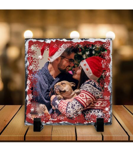 Placă de ardezie personalizată fulgi de zăpadă