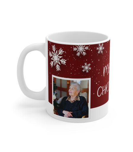Cană personalizată cu o fotografie și Santa Claus