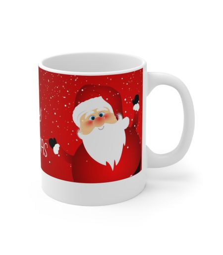 Cană personalizată cu o fotografie și Santa Claus