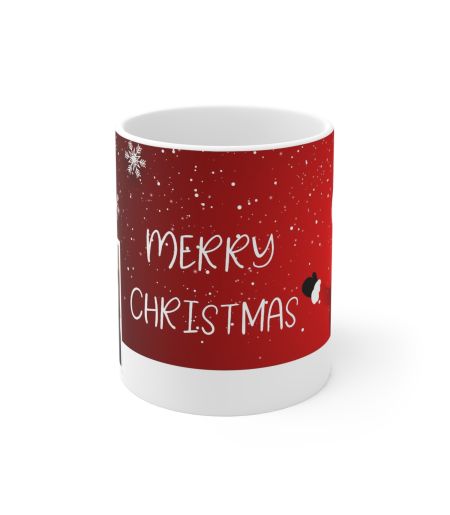 Cană personalizată cu o fotografie și Santa Claus