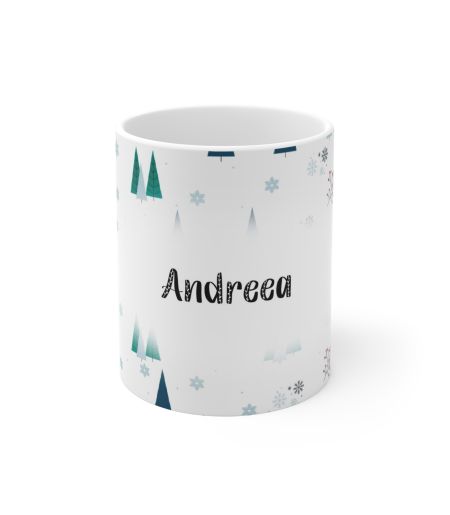 Cană personalizată Christmas tree și nume