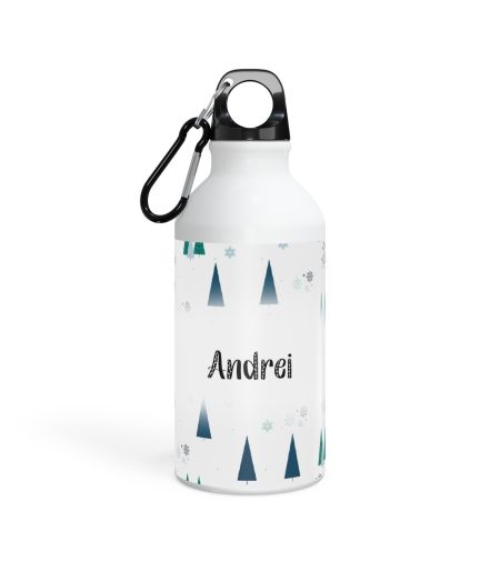 Bidon aluminiu personalizat cu nume new adventures