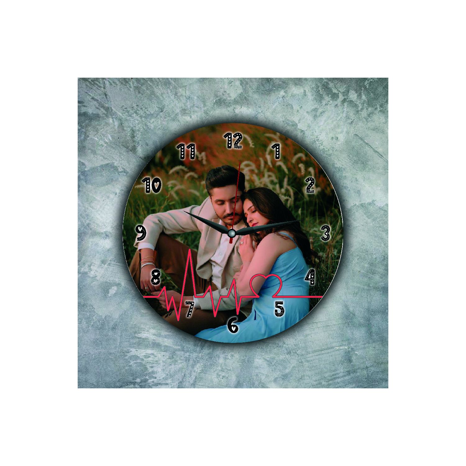 Ceas de perete personalizat cu o fotografie