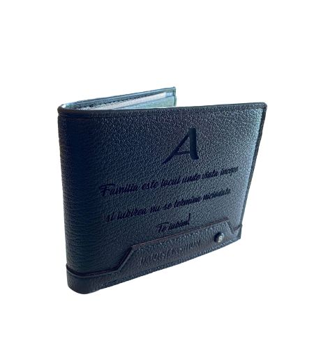 Portofel personalizat initiala si text