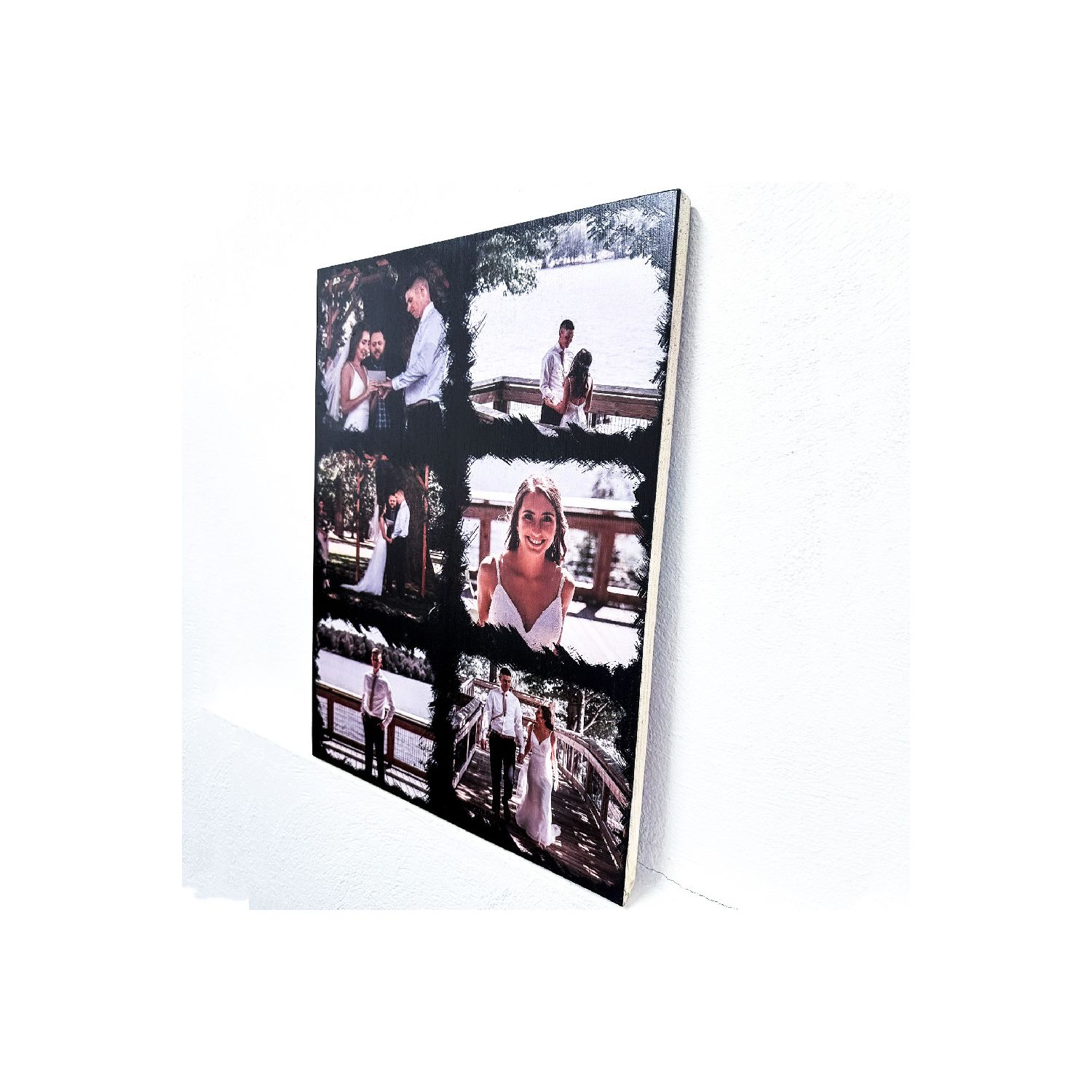 Tablou din lemn personalizat cu 6 fotografii