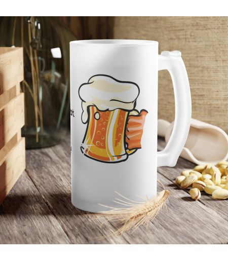 Halba bere personalizata cu mesaj si nume