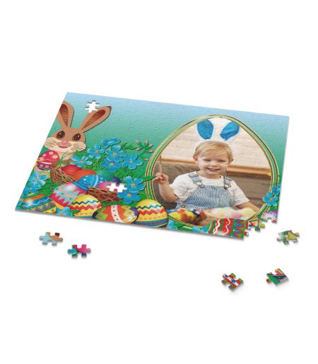 Puzzle personalizat cu o fotografie în formă de ou