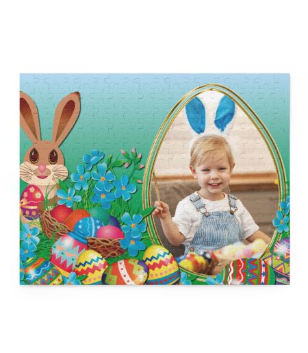 Puzzle personalizat cu o fotografie în formă de ou