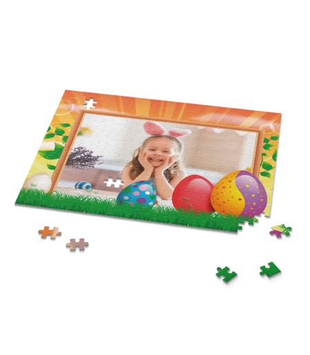 Puzzle personalizat cu tematică de Paște și o fotografie