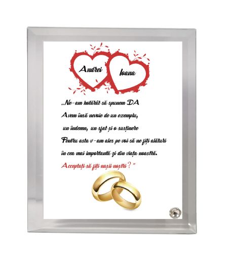 Ramă foto personalizată tematică Nași