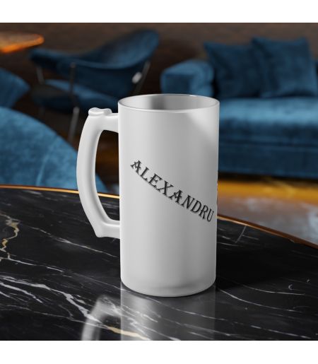 Halba de bere personalizata its time to drink si nume