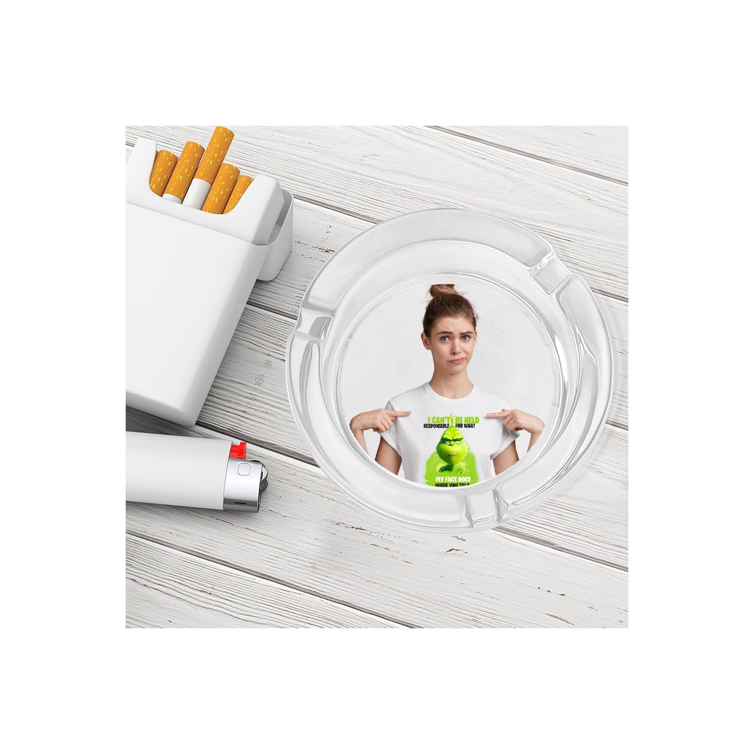 Scrumiera personalizata cu poza