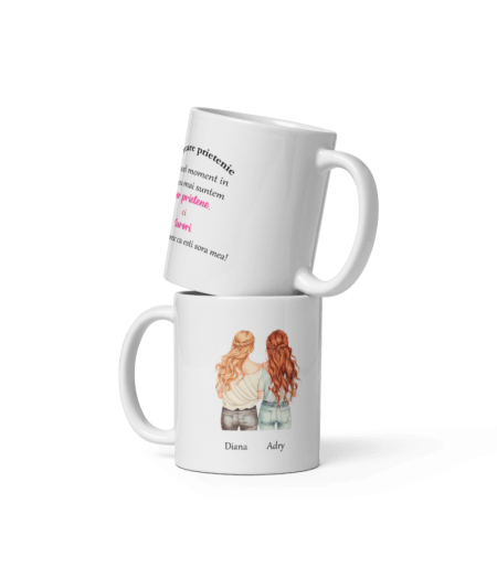 Cana personalizata cu tematica prieteniei