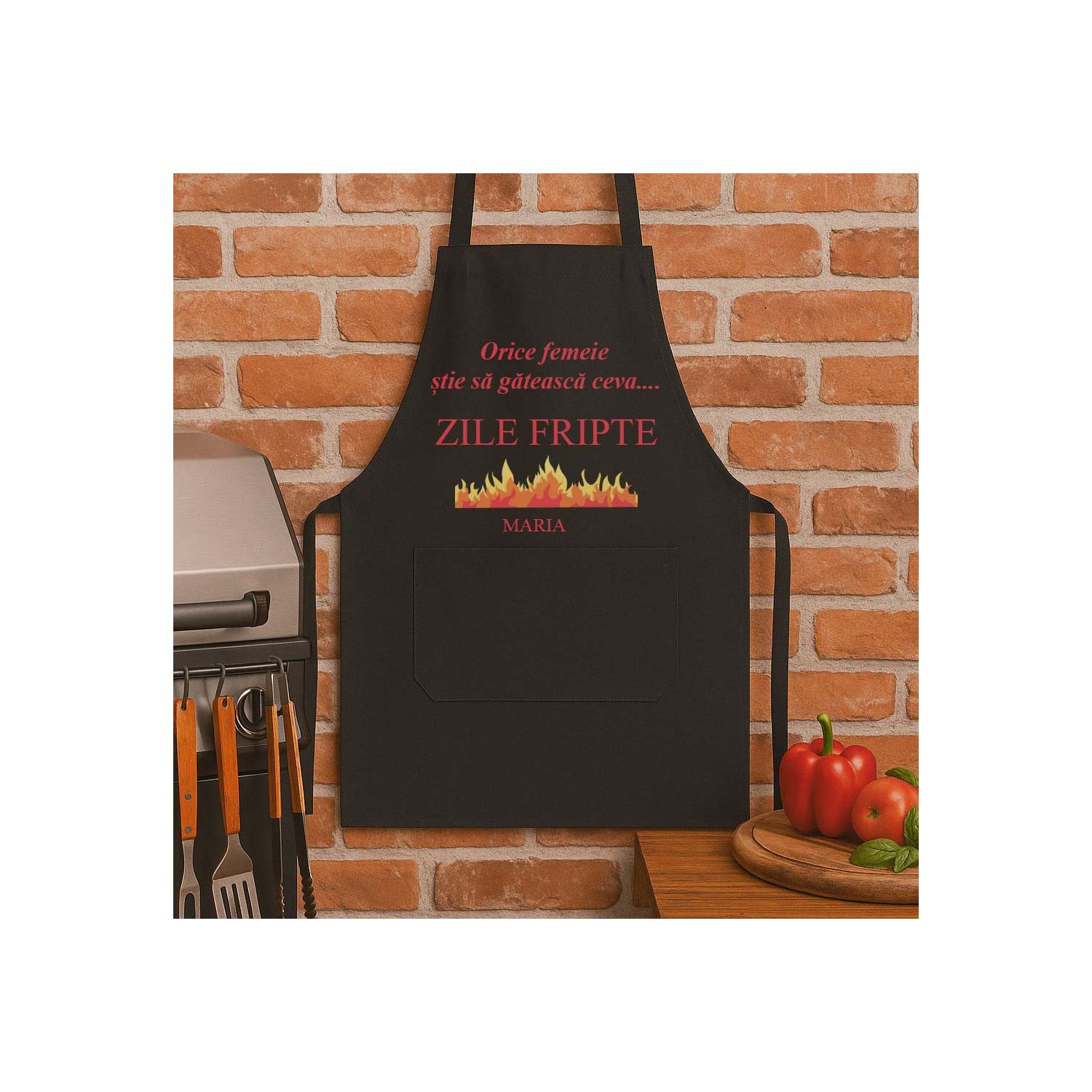 Șorț personalizat cu mesaj haios