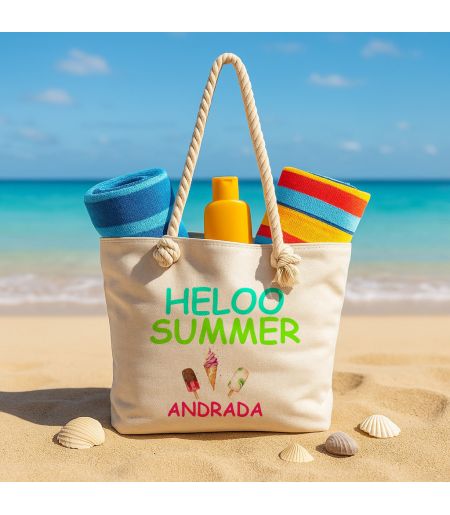 Geantă de plajă personalizată