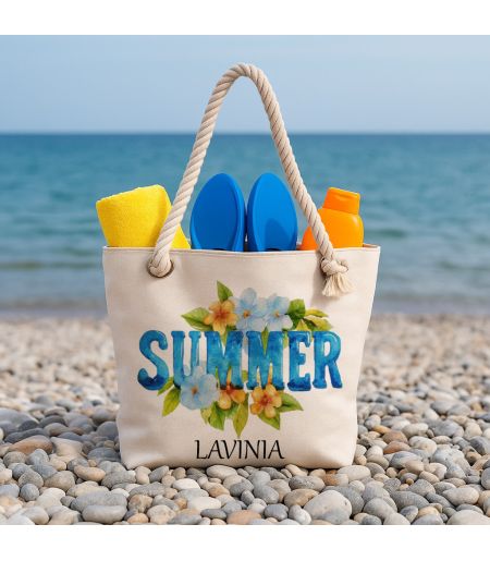 Geantă de plajă personalizată summer