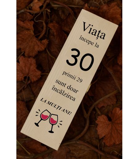 CUTIE DE VIN PERSONALIZATĂ ANIVERSARE
