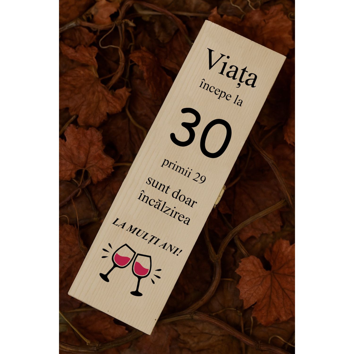 CUTIE DE VIN PERSONALIZATĂ ANIVERSARE