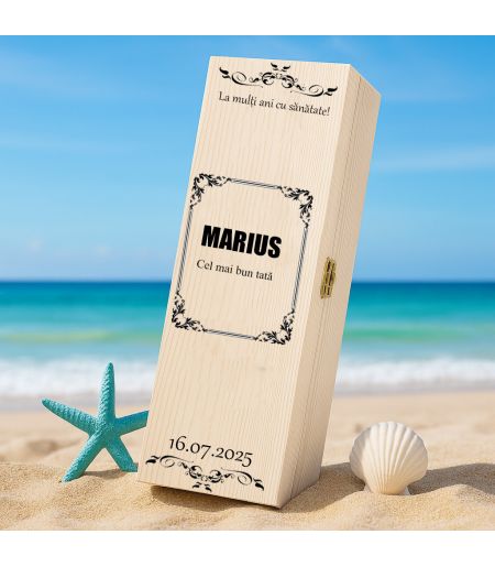 CUTIE DE VIN PERSONALIZATĂ PENTRU TATA