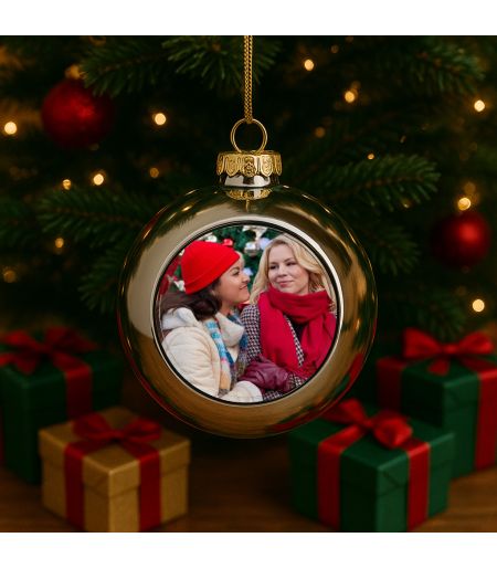 GLOB AURIU ROTUND PERSONALIZAT CU FOTOGRAFIE