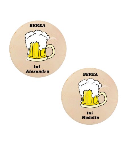 Suporturi personalizate pentru pahare cu nume