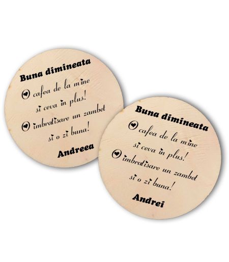 Suporturi personalizate pentru pahare prin gravură