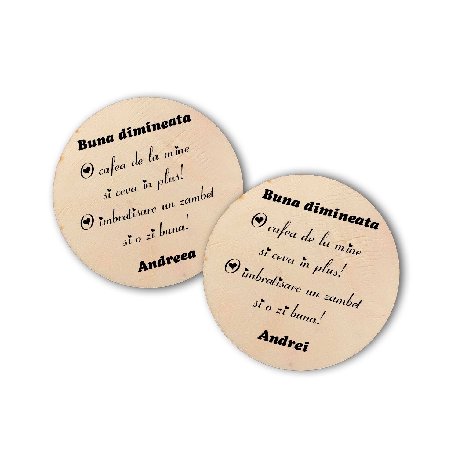 Suporturi personalizate pentru pahare prin gravură