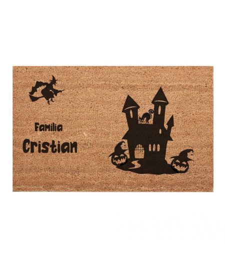 Covoras intrare exterior halloween familie