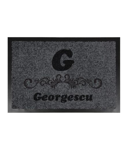 Covor intrare personalizat nume si initiala