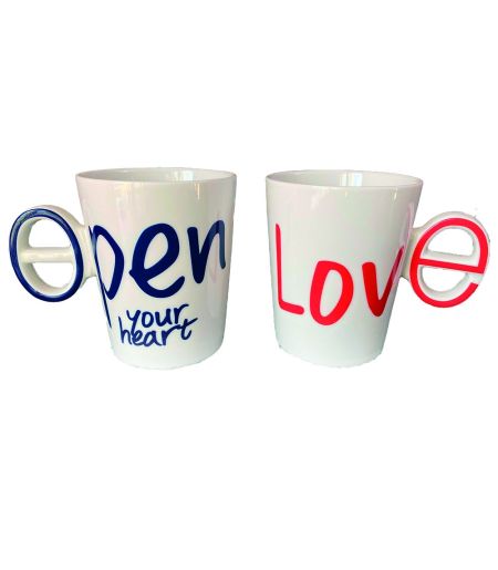 Set 2 cani pentru cuplu Smile Love