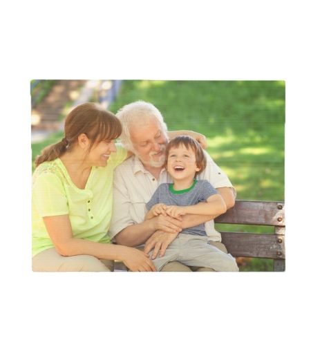 Fotografie pe lemn la multi ani bunic si mesaj