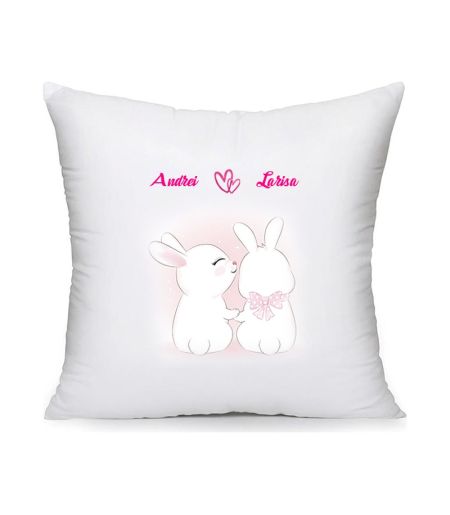 Perna personalizata cu iepurasi si nume