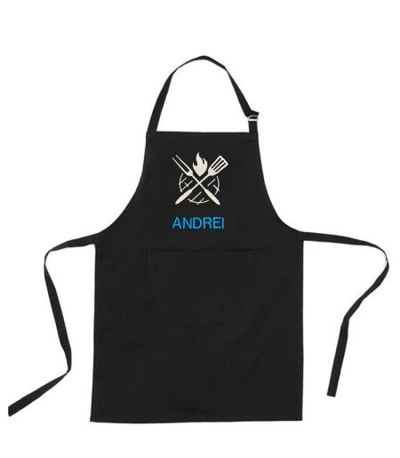 Sort bucatar personalizat cu nume BBQ