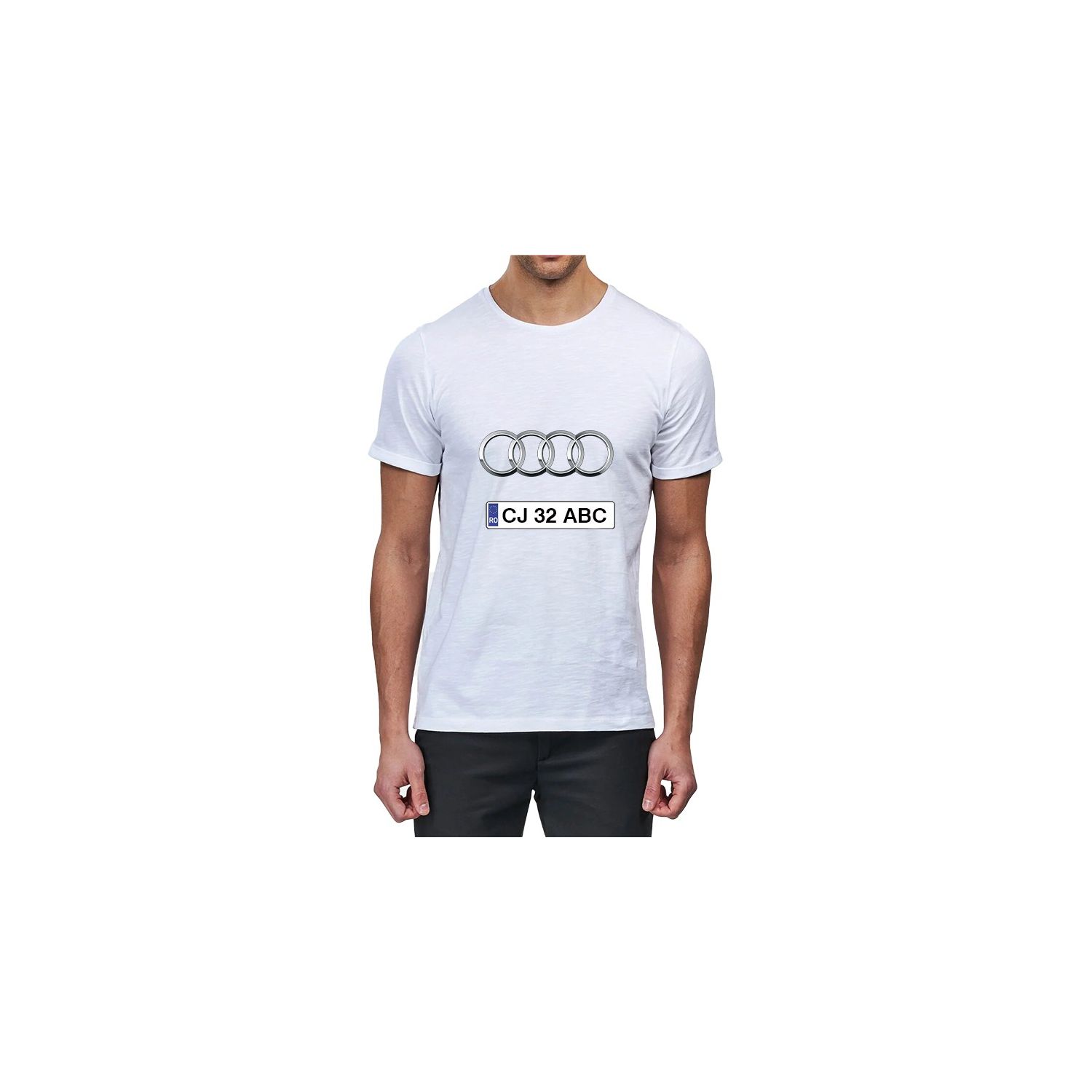 Tricou personalizat AUDI si numar auto