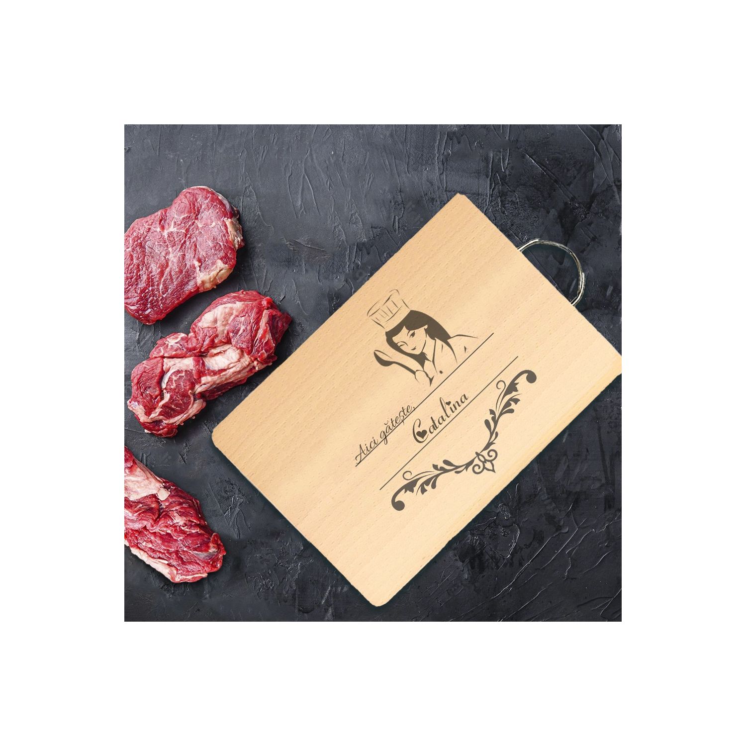 Tocator personalizat aici gateste si nume