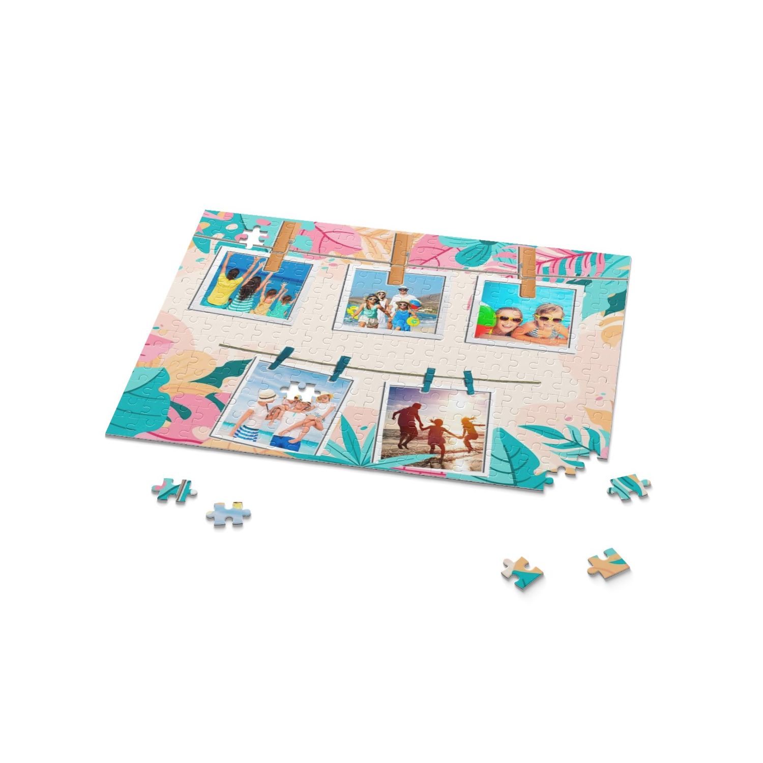 Puzzle personalizat cu 5 poze summer