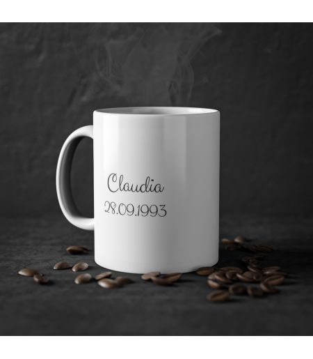 Cana personalizata cu data nastere si zodia balanta