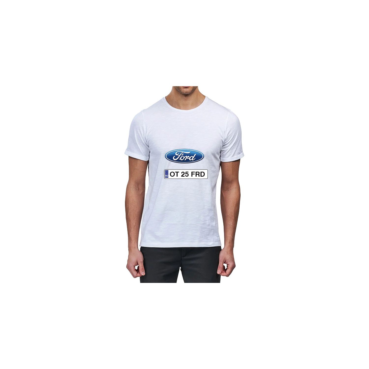 Tricou personalizat ford si numar auto