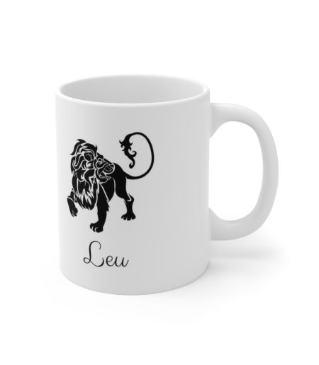 Cana personalizata cu data nastere si zodia leu