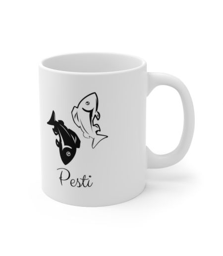 Cana personalizata cu data nastere si zodia pesti