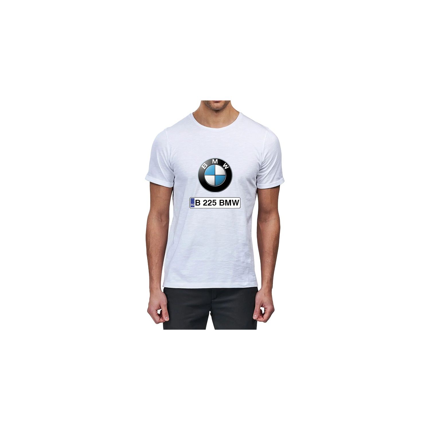 Tricou personalizat bmw si numar auto