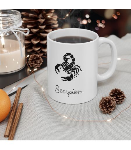 Cana personalizata cu data nastere si zodia scorpion