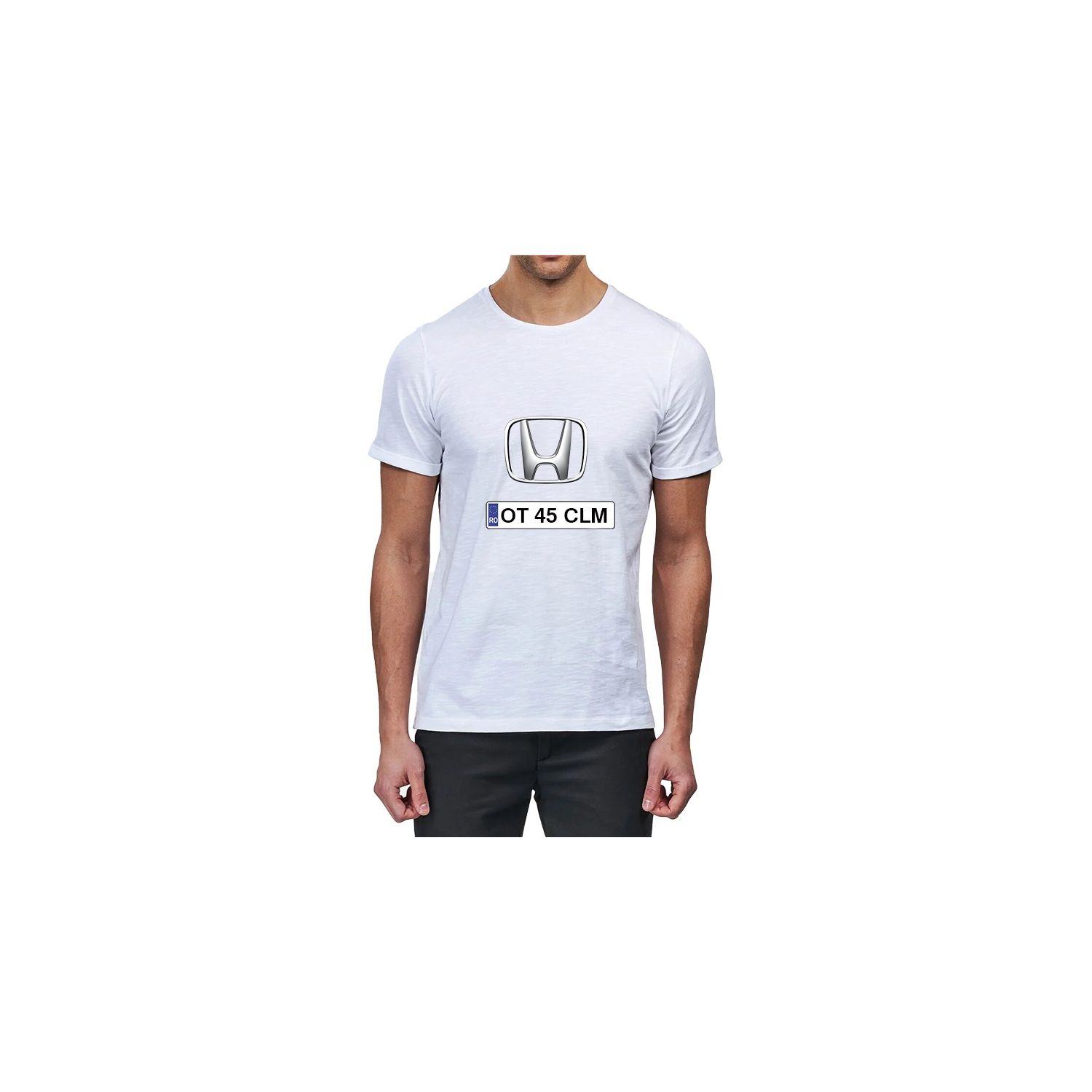 Tricou personalizat honda si numar auto