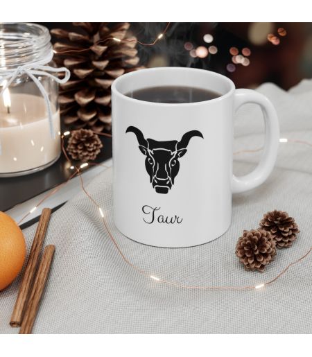 Cana personalizata cu data nastere si zodia taur